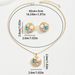 Korean Minimalist Jewelry Set - Geometric Earrings & Necklace With Gemstone Accents, Dainty Irregular Design For Women_ipsvogv.com