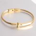 Men'S Simple All-Lap Titanium Steel Cable Fashion Design Bolt Bracelet_ipsvogv.com