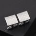 Hot selling fashionable men's French business shirt with laser plaid cufflinks and sleeve studs_ipsvogv.com