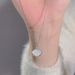 Pure Silver One Necklace, Female Ins, Niche, Gentle Temperament, High-end Feeling, Shell Collarbone Chain, Valentine's_ipsvogv.com