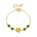 Fashion niche vintage style everything diamond plated plum stainless steel accessory chain bracelet_ipsvogv.com