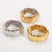 B2853 Fashionable Metal Irregular Folded Wrinkle Ring Wide Edition Light Luxury High Sense Bracelet_ipsvogv.com