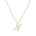 Creative Fashion High End Necklace Copper Zircon Real Gold Electroplating 26 Letter Pendant Clavicle Chain_ipsvogv.com