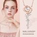 2024 new niche versatile Instagram style rose gold necklace Mosang pure silver collarbone chain_ipsvogv.com