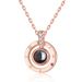Women's Jewelry Ferris Wheel Original Design Love Memory Necklace One Hundred Languages I Love You Projection Stone Advanced Valentine's Day_ipsvogv.com