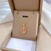 【 Titanium Steel 】 Luxury Large Internet Celebrity Same Style Tulip Deep Pink Necklace For Women's Fashion Trend 【 】 【 】 【 】_ipsvogv.com