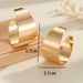 Minimalist High-End Gold Glossy C-Shaped Light Luxury Niche Geometric Stud Drop Earrings_ipsvogv.com