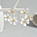Fashion OL High End Simple Flower Earrings Personality Plum Blossom Acrylic Design Niche Earrings Ladies Earrings_ipsvogv.com