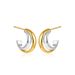 Unisex New Personality Fashion Simple Geometric Earrings Wide Double Layer C Shaped Earrings Contrast Color Earrings_ipsvogv.com