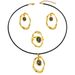 Fashionable light luxury women's jewelry set, geometric irregular necklace earrings, versatile inlaid crystal ring_ipsvogv.com