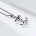 Titanium steel skull anchor necklace hiohip niche personality wear stainless steel pendant pendant_ipsvogv.com
