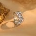 Zircon Micro Inlaid Pearl Opening Light Luxury Cool Style, Index Finger Ring, Fashionable And High-end Hand Decoration_ipsvogv.com