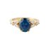 Women's New Simple Blue With Gold Plated And Zircon Inlaid Ring Jewelry_ipsvogv.com