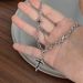 Black Cross Necklace, Men's Trendy Instagram, Hip Hop, Unisex, Small And Luxury Chain, Sweater Accessories, Women_ipsvogv.com