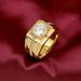 Classic Carbon High Simulation Men's Diamond Moissanite Plating For A Great And Elegant Wedding Ring_ipsvogv.com