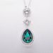 Emerald Gemstone Element Green Crystal Clavicle Necklace Female_ipsvogv.com