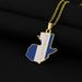 hot selling Guatemala map pendant necklace oil drop retro men and women stainless steel pendant accessories_ipsvogv.com