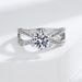 Hot Selling Classic Fashion Six Claw Couple Wedding Silver Plated Carat Simulated Diamond Ring, Female Accessory_ipsvogv.com