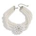 Tempeament, Small Fagance, Multi-layeed Peal Flowe Necklace, Women's Fench Bead Collabone Chain,_ipsvogv.com