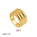 Women’s Jewelry Set Fashion Copper Plated Threaded Smooth RingGold And Silver Mixed Color Multi Layer Fashion Light Luxury Niche Design Ring_ipsvogv.com