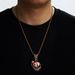 Halloween Oil Drop Skull Alloy Pendant Personality Exaggeration Men Hip Hop Fried Dough Twists Chain Necklace_ipsvogv.com