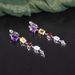Personalized Medium And Long S925 Sterling Silver Inlaid Natural Topaz Crystal Earrings Colored Gemstone Earrings New Female_ipsvogv.com