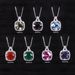 OOTD Simple Colorful Gemstone Necklace S925 Silver Inlaid Natural Smoky Crystal Topaz Pendant Agate Necklace All Match_ipsvogv.com