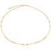 Cross 2mm Yellow Crystal Zircon Freshwater Pearl Bracelet Necklace Female Clavicle Chain Ins Fashionable Simple_ipsvogv.com