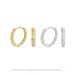 S Pure Silver Temperament Fashionable Stone Inlaid Ear Buckle Simple Casual Style Versatile Trendy Earrings_ipsvogv.com