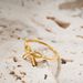 Unisex Exquisite Ring For Women High End Niche Design Light Luxury Copper Plated Bow Gold Pigment Ring Ring_ipsvogv.com