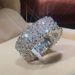Fashion style popular new AAA double drainage drop shaped zircon ring fashion ring with accessories_ipsvogv.com