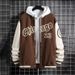 Men's Clothing Spring and Autumn fashion brand American high street Pu Shuai Youth Men's Baseball jacket men's loose casual jacket men_ipsvogv.com