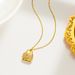 fashion D letter bag necklace female simple temperament micro-studded diamond handbag pendant titanium steel clavicle chain_ipsvogv.com