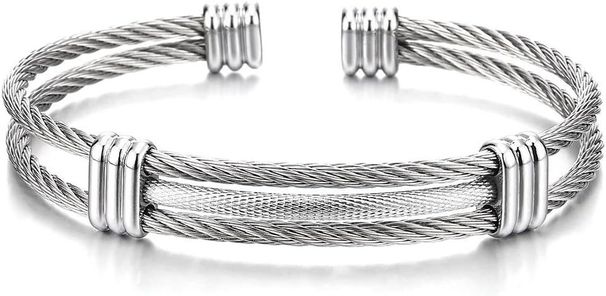 304 Stainless Simple Woven Hip-hop Punk Men's And Women's Bracelet, Titanium Steel Jewelry_ipsvogv.com