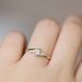 Fashion simple jewelry inlaid zircon plated real gold ring_ipsvogv.com