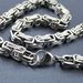 Heavy Men's 10mm Width Stainless Steel Original Color Solid Chain Necklace_ipsvogv.com