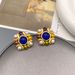 New Vintage colored glazed enamel pearl earrings with a fashionable and high-end feel_ipsvogv.com