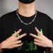 Europe and the United States new luminous dripping oil alloy necklace nightclub fashion accessories_ipsvogv.com