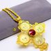 Ethiopian Cross Head Pendant Gold Eritrean Traditional Wedding_ipsvogv.com