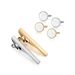 Fashion Tie Clip Cufflinks Set French Cuff Nails Gold Plated Tie Clip Tie Clip Cufflinks_ipsvogv.com