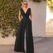new slim jumpsuit high waist slimming jumpsuit straight wide leg pants for women_ipsvogv.com