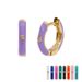 Women's Jewelry S925 Silver Needle C Shaped Ear Buckle Personality Versatile Earring Temperament Hoop Drip Glue Color Earring Ear Ring_ipsvogv.com