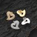 DIY Jewelry Accessories Alloy Inlaid Diamond Gold Studs Flat Head Pins With Heart Earring Backs_ipsvogv.com