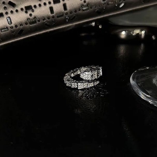 【 25000 People Collection 】 Light Luxury And High-end Feeling, Full Diamond Zircon Open Ring, Female Student, Heavy_ipsvogv.com