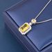 Light Luxury Temperament Square Copper Micro Inlaid Zircon Pendant Necklace For Women's Niche Collarbone Chain Jewelry_ipsvogv.com