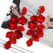 Elegant and sweet acrylic petals with shiny tassels, light luxury earrings for women, wedding design jewelry_ipsvogv.com