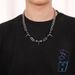 Colorless hip-hop dark rivet splicing steel bead Cuban chain Punk Gothic niche couple versatile necklace_ipsvogv.com