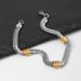 Titanium For Men, Non-Fading Square Pearl NK Bead Hip-Hop Cuban Chain Stainless Steel Bracelet Jewelry_ipsvogv.com