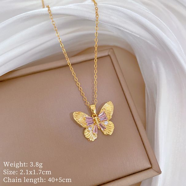 【 Titanium Steel 】 Necklace Earring Light Luxury Laser Bow Full Diamond Personalized Charm Banquet Earrings Set_ipsvogv.com