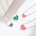 Rose Quartz Love Necklace Female S925 Silver Light Luxury Niche Can Be Stacked Heart Shaped Clavicle Chain Pink Pendant Ins Style_ipsvogv.com